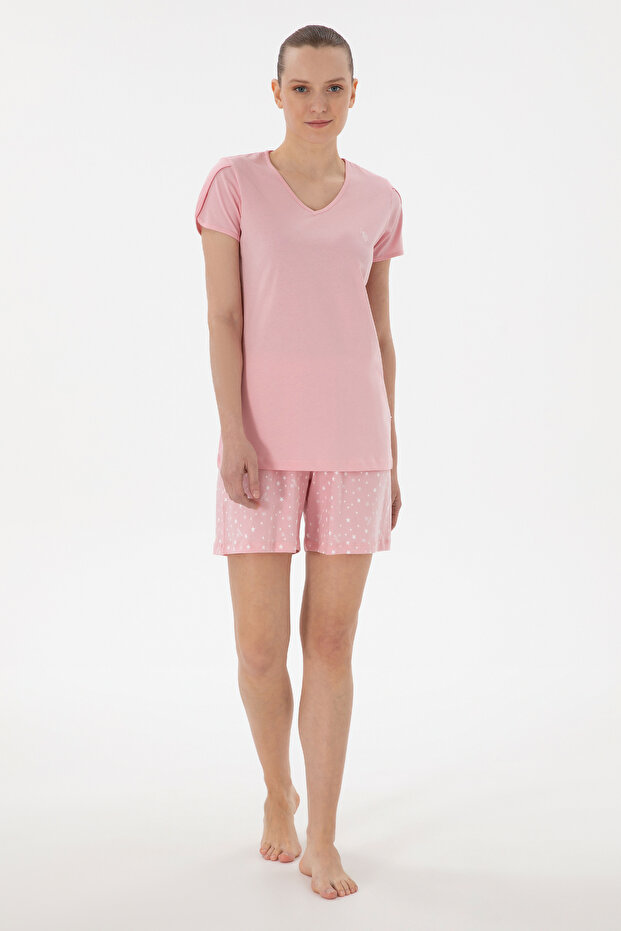 Women's Pink Pajama Set 50312915 -Vr041