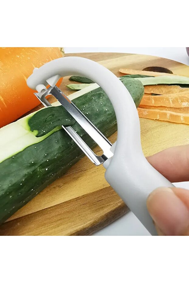 Sebze Domates Patates Havuç Soyacağı Paslanmaz Çelik Soyacak Yan Soyacak - 4