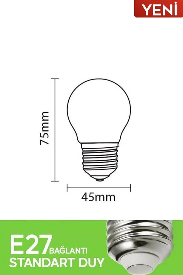 Dekoratif Retro 4w Rustik Ampül Amber Işık E27 Standart Duy 220v - 3