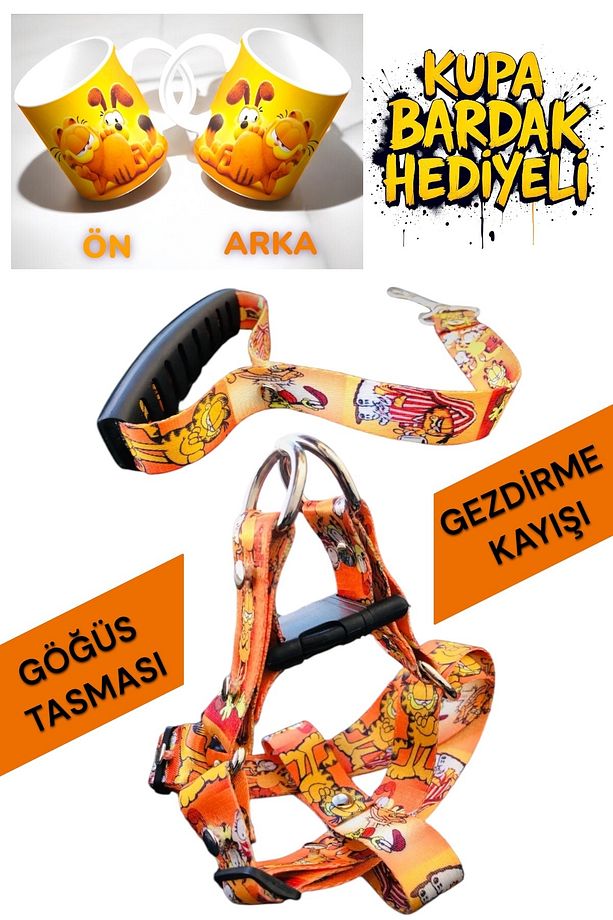 Köpek Göğüs Tasması , Gezdirme Kayışı Set - 1