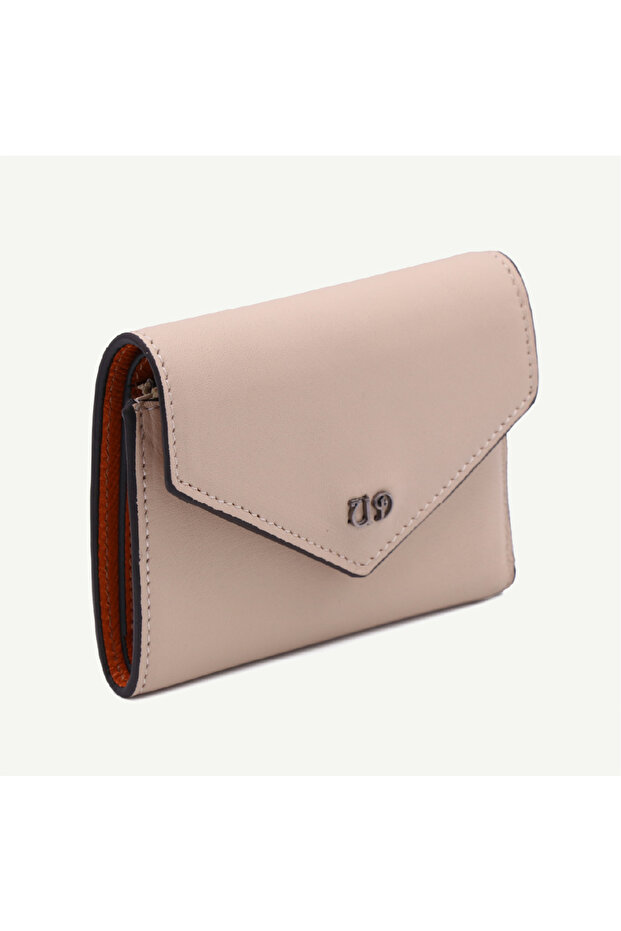 Uderra Genuine Leather Beige Women's Wallet - S1Kc0029