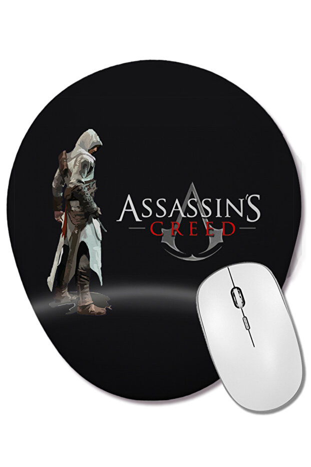 لوحة ماوس بيضاوية من Assassin's Creed 04 مع مسند للمعصم