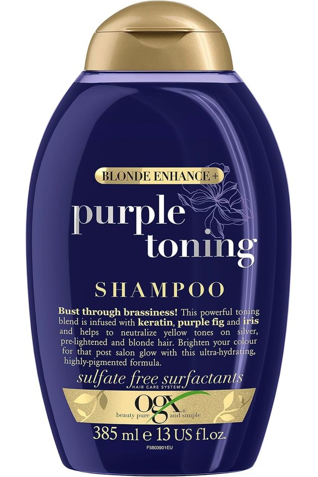 OGX Sulfate Free Blonde Enhance Purple Shampoo, 385ml