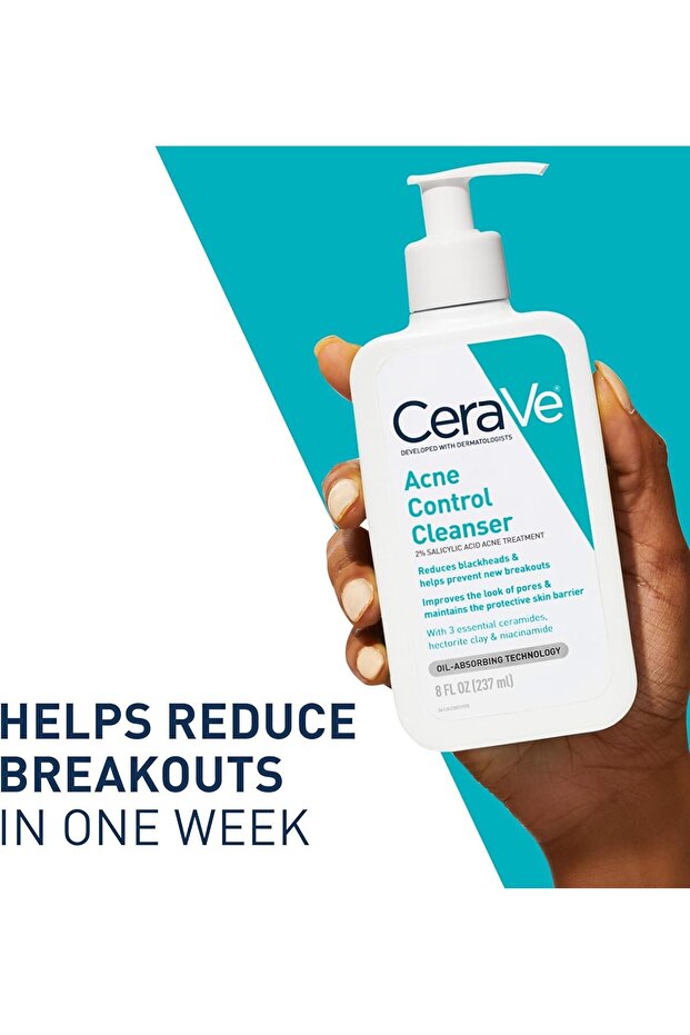 Acne Face Wash, Acne Cleanser with Salicylic Acid , 8 fl oz - 8