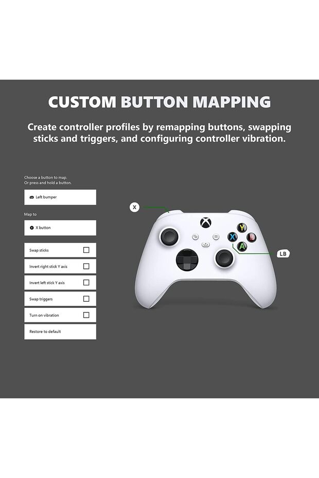 جهاز تحكم عن بعد من مايكروسوفت لجهاز إكس بوكس QAS-00001، روبوت (أبيض) - 4