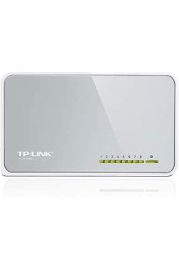 مفتاح علوي بلاستيكي 8 منافذ 10/100 متر - 1