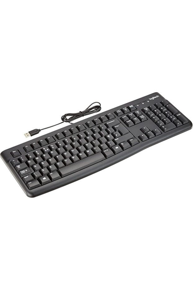 لوحة مفاتيح K120 Kabelgebundene لنظام التشغيل Windows، تخطيط QWERTY باللغة الإنجليزية - أسود