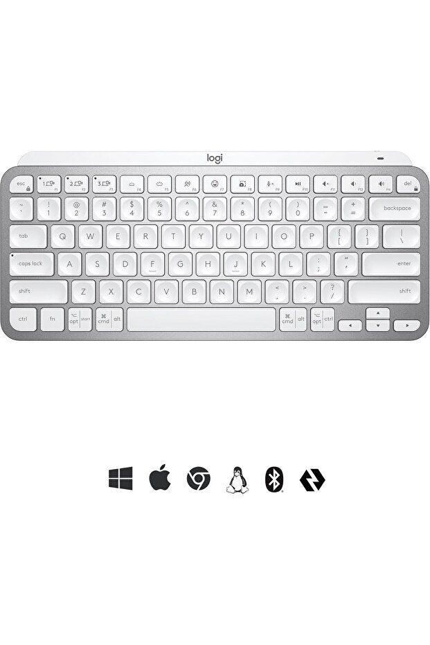 MX Keys Mini Minimalist Wireless Illuminated Keyboard, Compact, Bluetooth, Backlit, USB-C, - 6