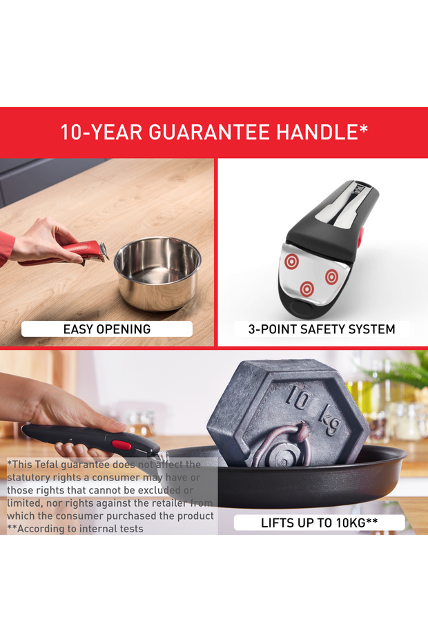 Ingenio Unlimited On | 10-Piece Cookware Set | Stackable | Non-stick Coating | L1599902 - 6