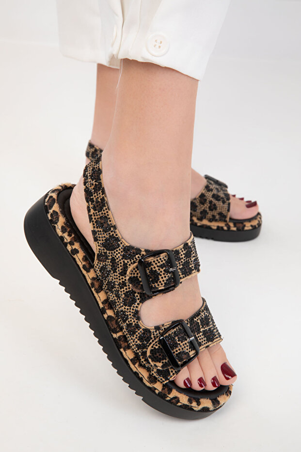 Leopárd női szandál 20358 - 5