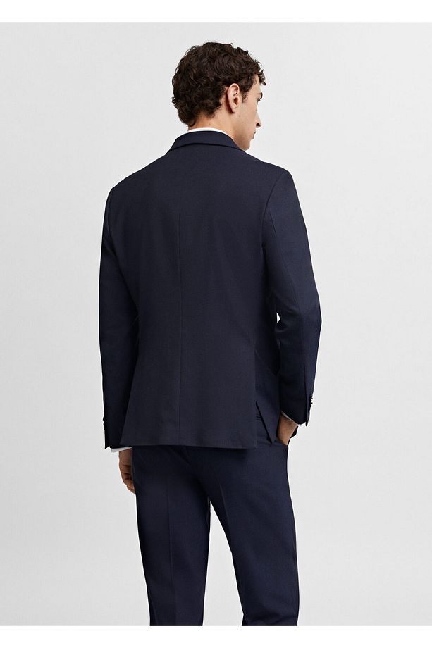 Erkek Lacivert Blazer Ceket 67130013 - 6