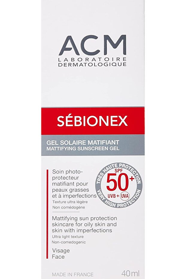 ACM mattifying sunscreen gel for oily skin 40 ml - 4