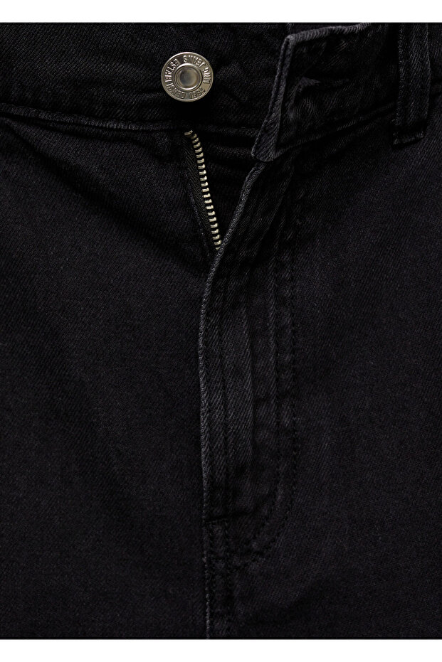 Kadın Siyah Denim Şort & Bermuda 77110256 - 7