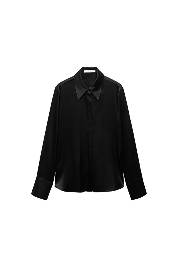 Siyah Kadın  Gömlek 67038653 - 8