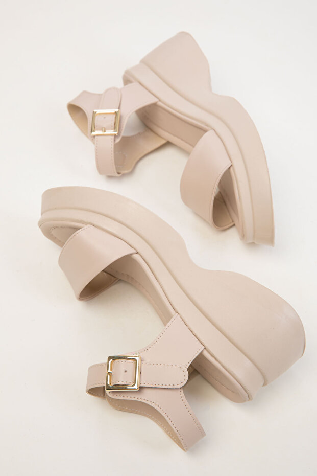 Beige Damensandalen 20383 - 2