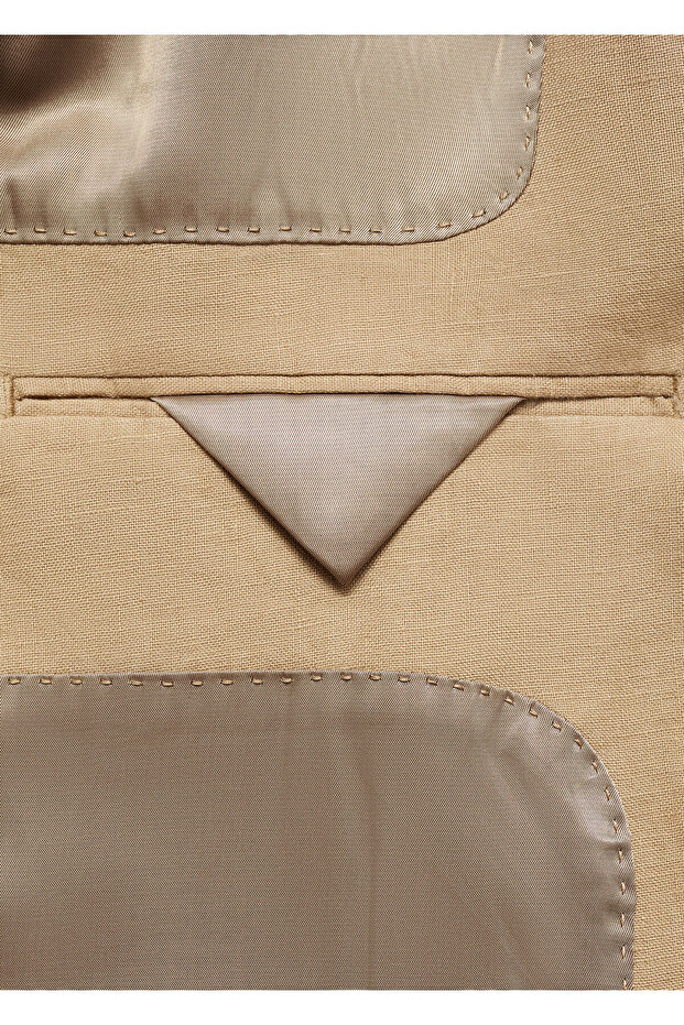 Koyu Camel Erkek Blazer Ceket 77110587 - 3