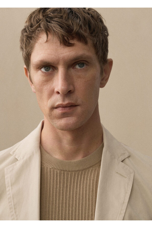 Erkek Bej Blazer Ceket 77110575 - 6