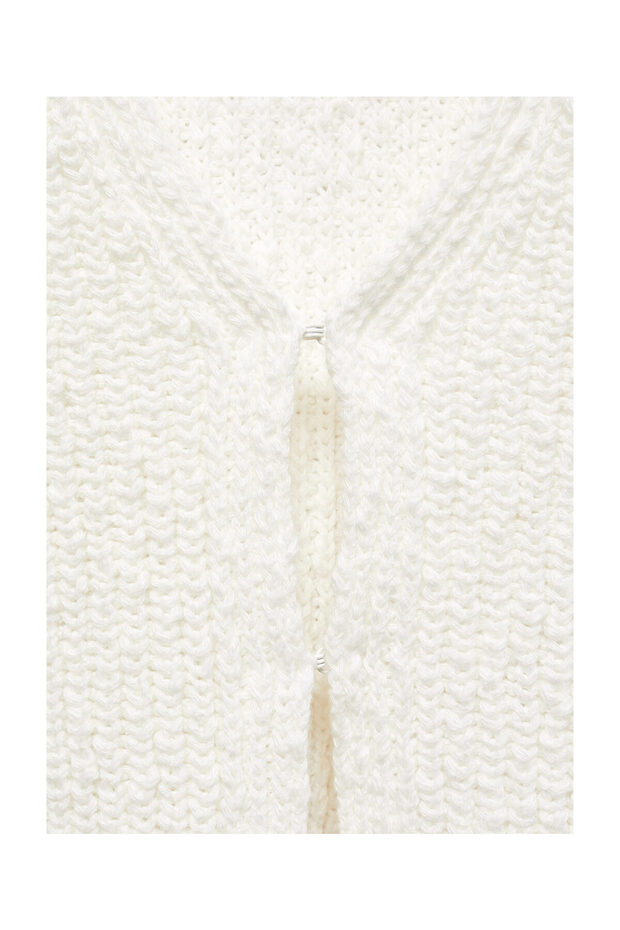 Knitted cropped cardigan - 4