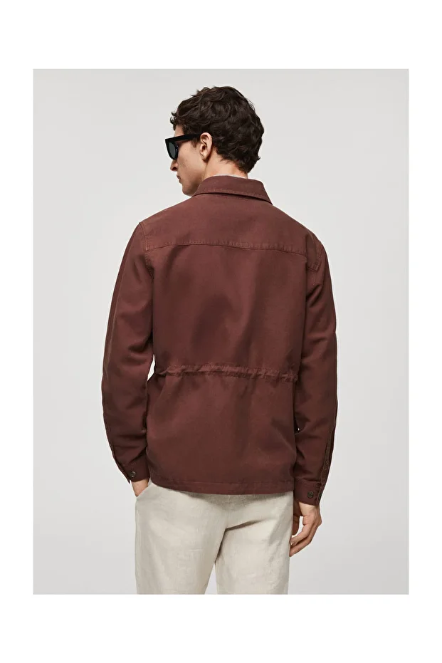 Linen overshirt with pockets - 9
