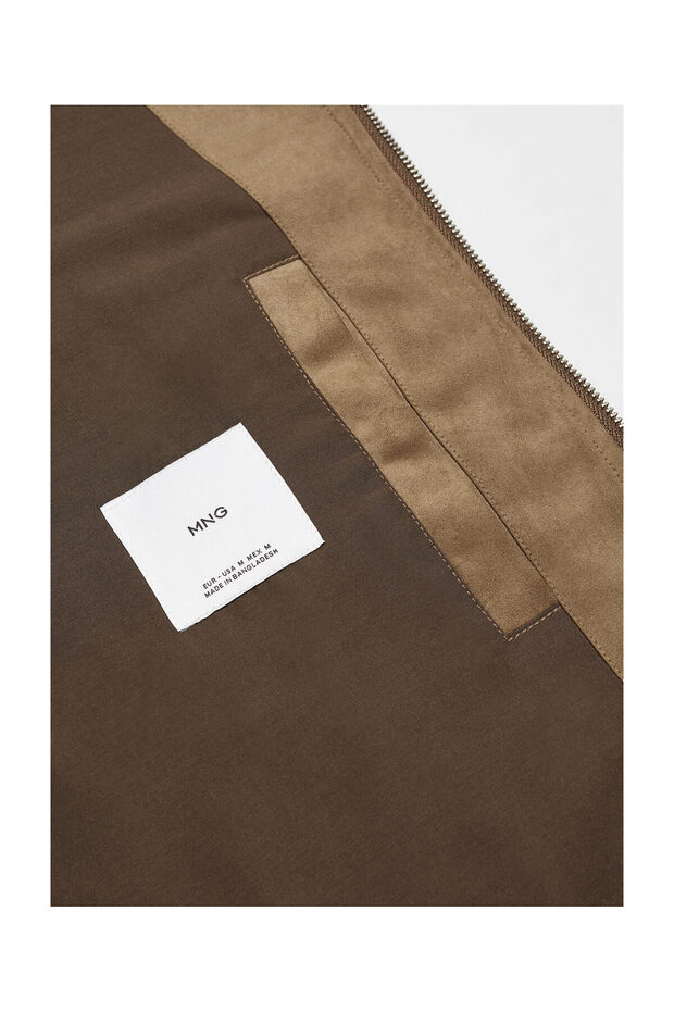 Suede-effect jacket with zip - 6