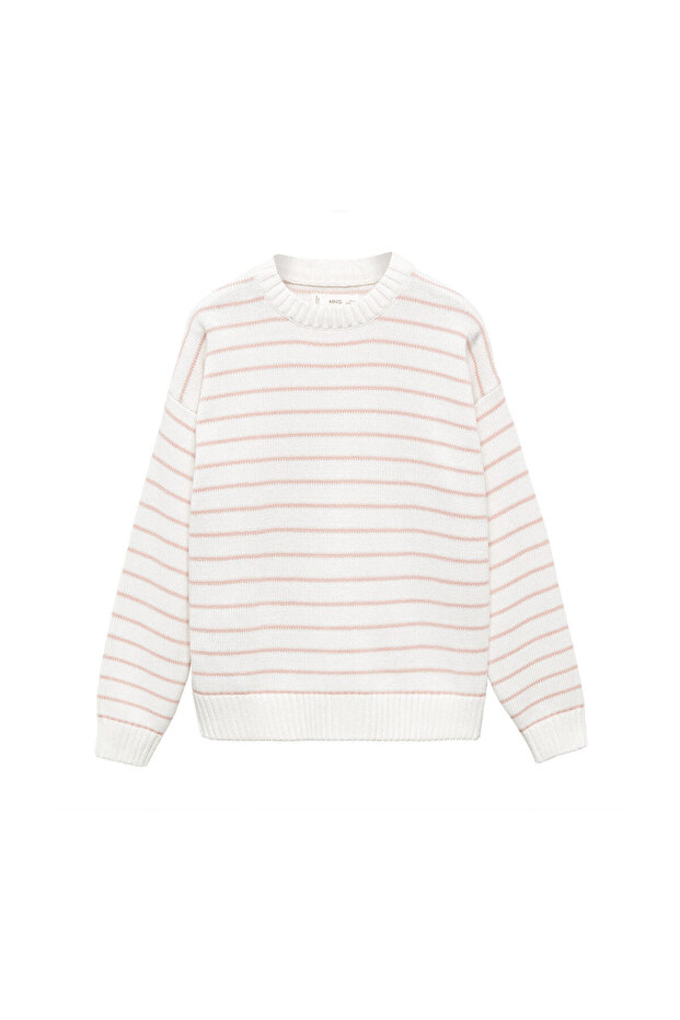 Gestreifter Pullover aus Baumwollmischung - 2