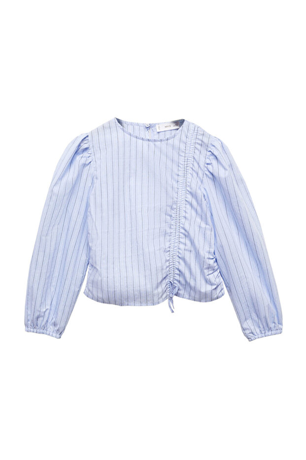 Striped bow blouse - 2