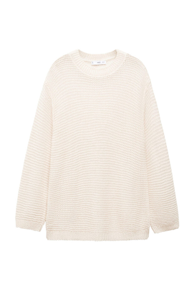 Oversized openwork sweater - 2