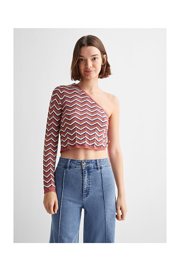 Asymmetric knit sweater - 6