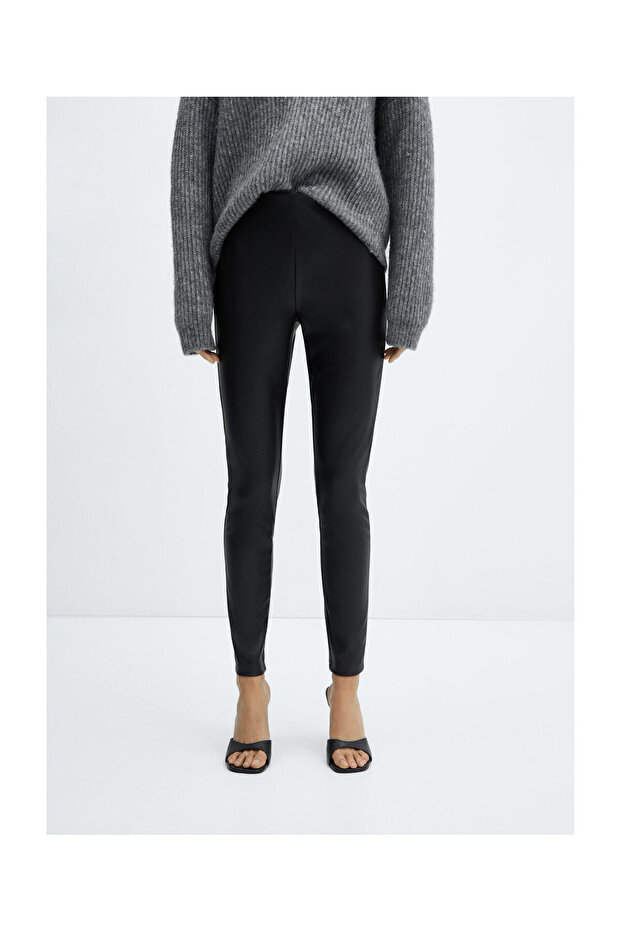 Faux leather leggings - 8