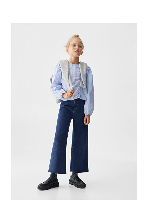 Striped bow blouse - 6