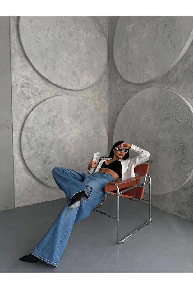 EXTRA BAGGY FRESH MAVİ DENIM PANTOLON - 2