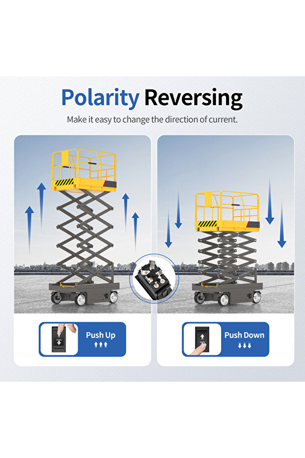 مفتاح عكس القطبية اللحظي DaierTek UP Down 12V 30A DPDT مفتاح عكس القطبية RV Power... - 4