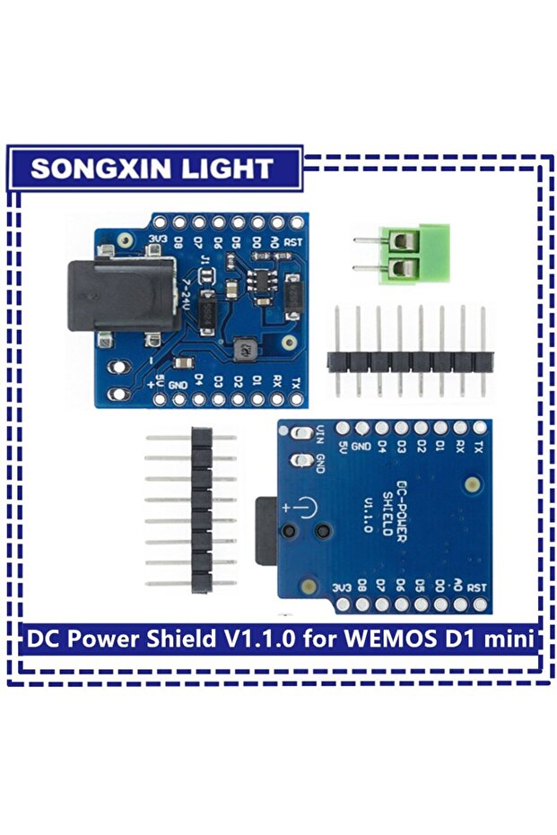 درع الطاقة DC الجديد V1.1.0 لجهاز WEMOS D1 mini