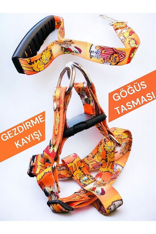 Köpek Göğüs Tasması , Gezdirme Kayışı Set - 2