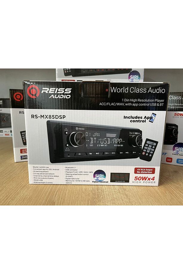 RS-MX85DSP OTO TEYP 8 KANAL DSP İŞLEMCİ 4 VOLT 3 AMFİ ÇIKIŞI 20 BAND EQ RGB - 4