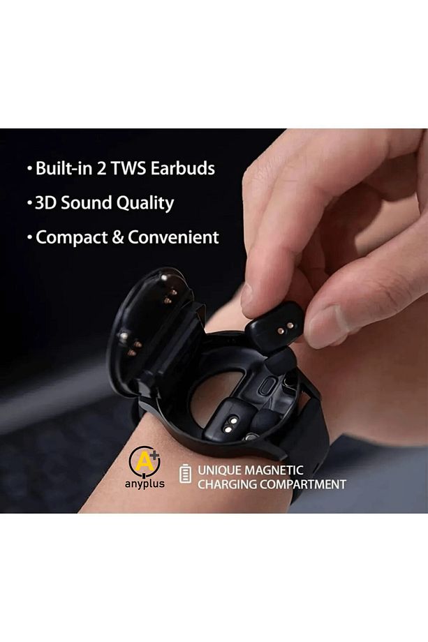 Bluetooth Kulaklıklı 2si 1 Arada Gps/nfc/siri Destekli Deri Kordonlu Watch Akıllı Saat - 6