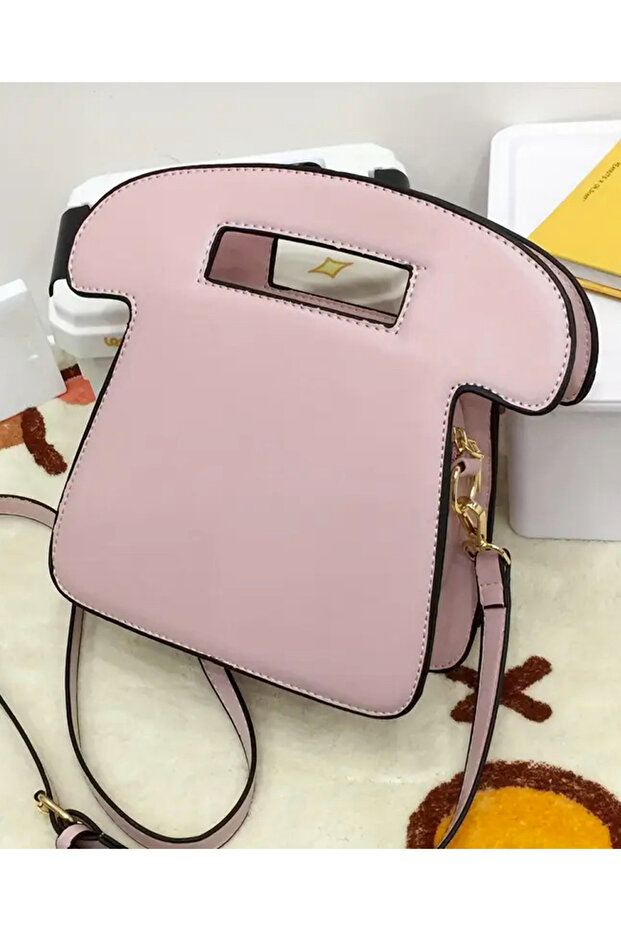 Retro Telefon Şeklinde Çanta - 5