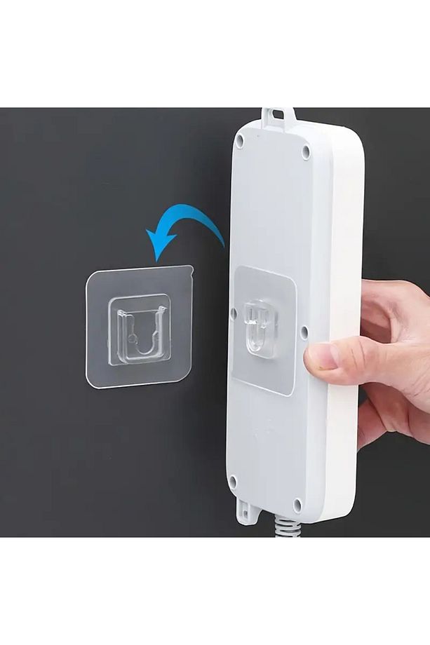 5 Adet Birbirine Geçmeli Askı Güçlü Yapışkanlı Kanca Delme Gerektirmez Banyo, Mutfak, Ev Duvar Tablo - 1