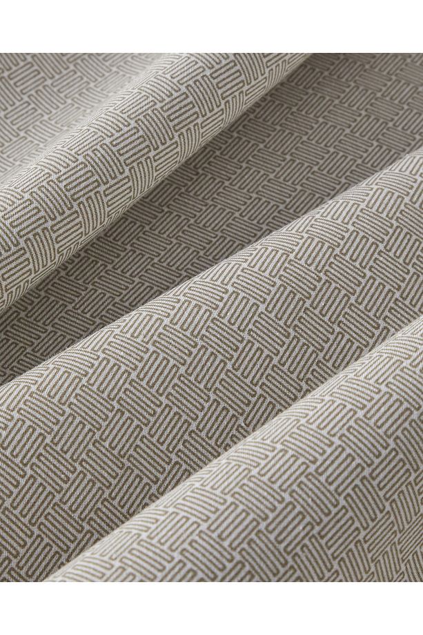 Flowing Stripes Kolay Ütülenir Tek Kişilik Nevresim Takımı 160x220 cm Bej - 7
