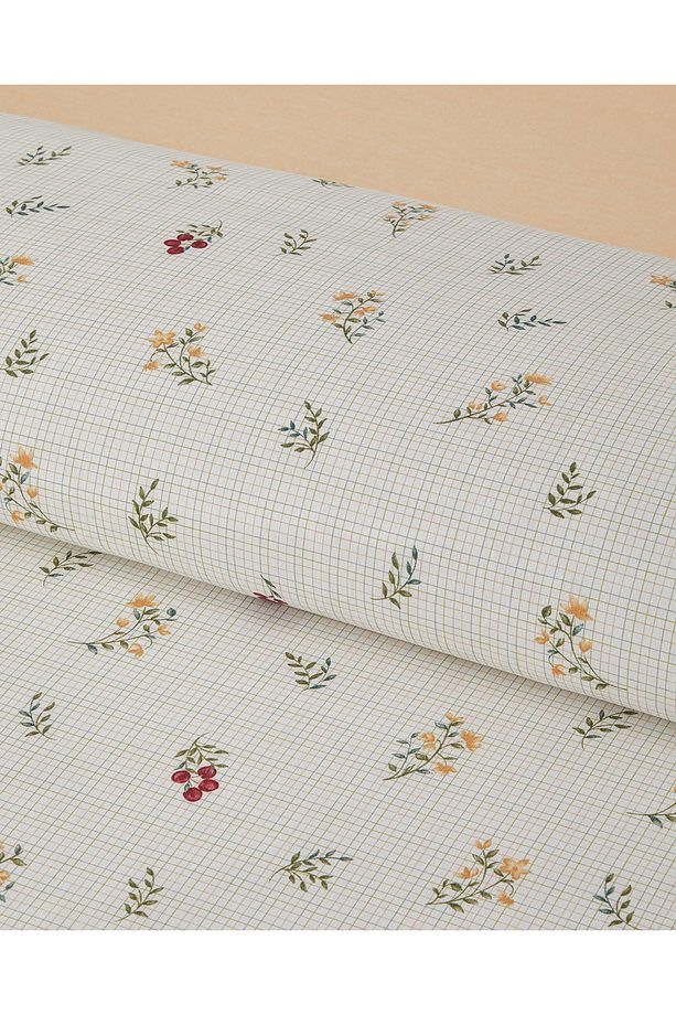 Delicate Spring Kolay Ütülenir Tek Kişilik Nevresim Takımı 160x220 cm Yeşil – Kırmızı - 4