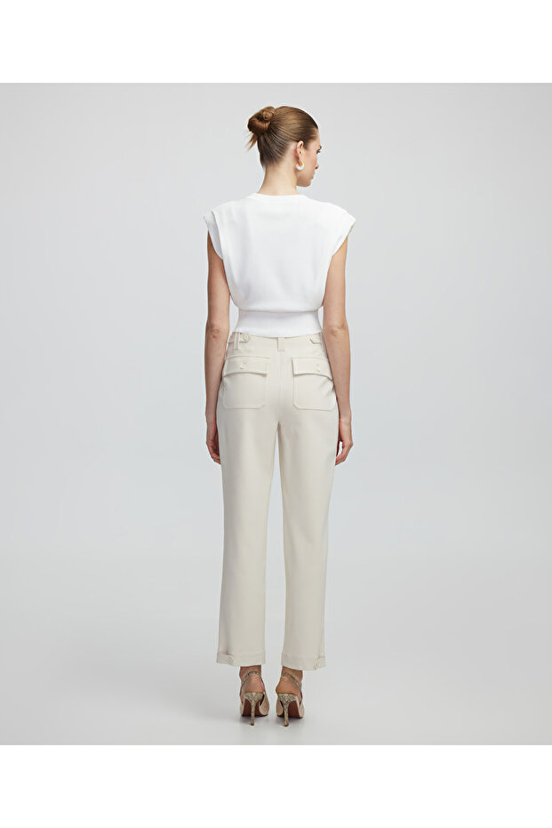 Geniş cepli pantolon - 5