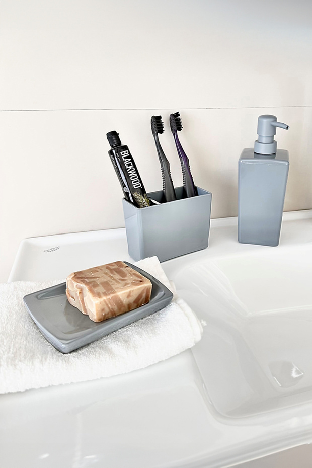 Biga Banyo Seti - Gri - 5