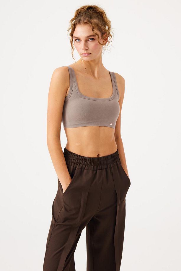 Aura Çift Katlı Modal  Bra Açık Kahve - 4