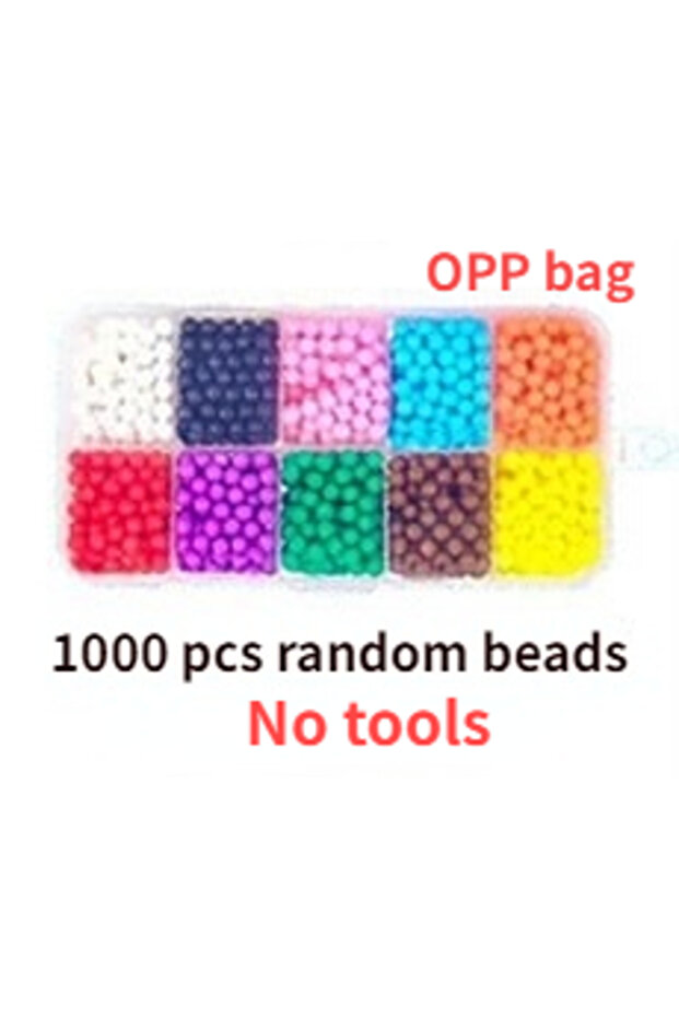 1000 pcs random bead 1000 Pcs/box DIY Water Spray Magic Beads Handmade Toy Set Children's Color Crys