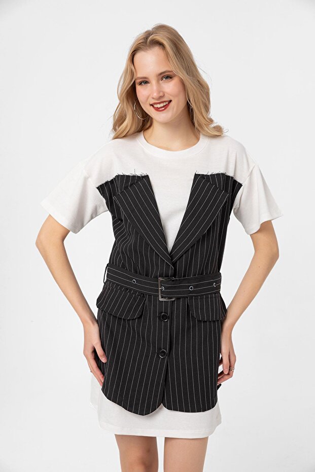 Rochie de damă în dungi - 2