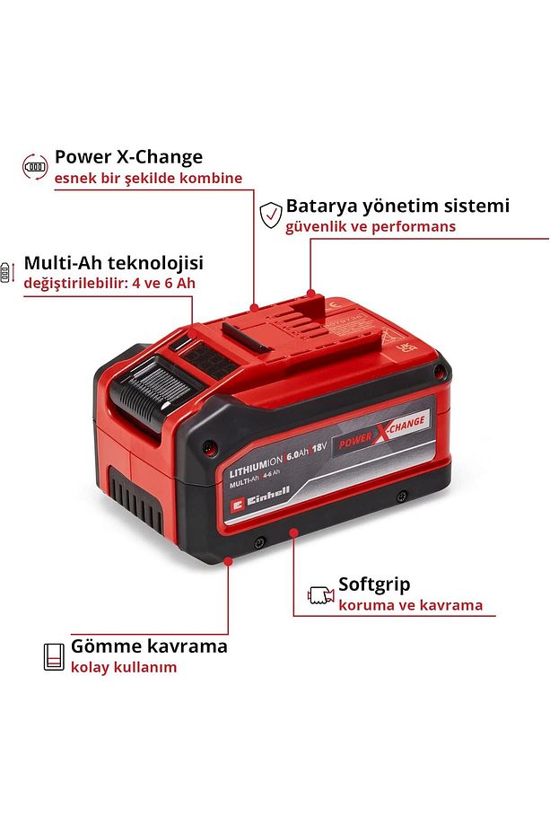 Pxc Plus 18v 4-6ah Multi-ah Power-x-change 6 Ah Yedek Plus Akü - 4511502 - 3