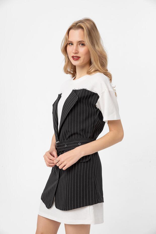 Rochie de damă în dungi - 3