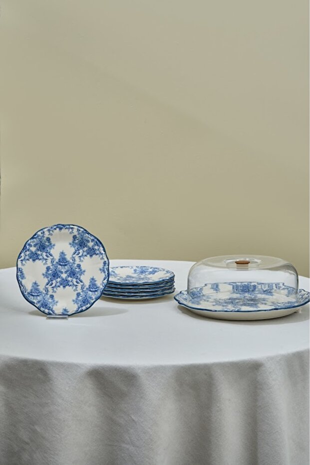 Mireya 8 Parça Pasta / Tatlı Seti 33 Cm - 1