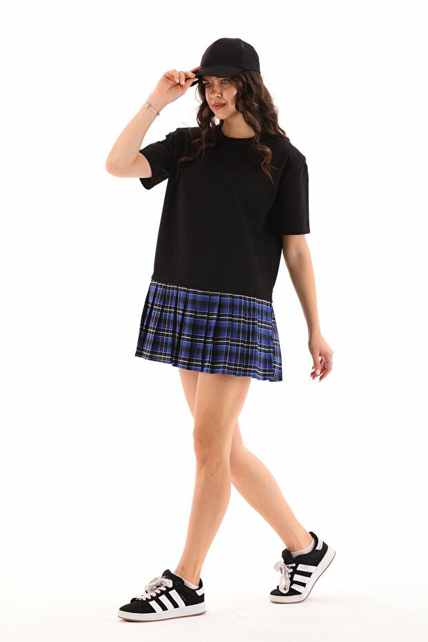 Rochie de damă plisată - Detaliu căptușit - 3