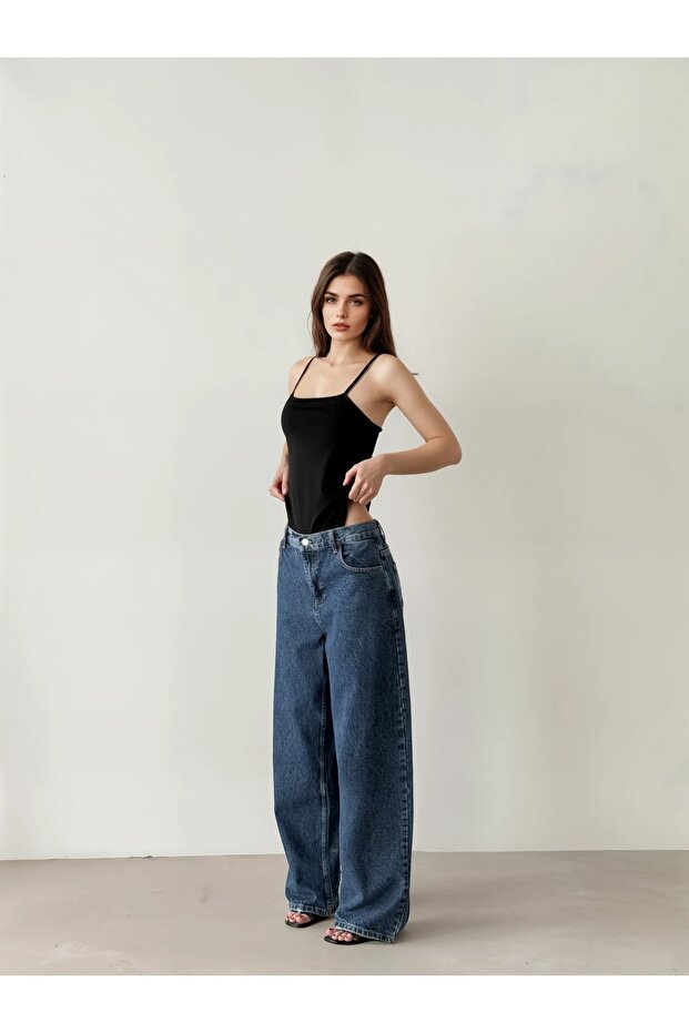 Kadın İnce Askılı Bodysuit - 2